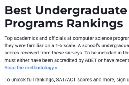 U.S.News美國本科專業排名